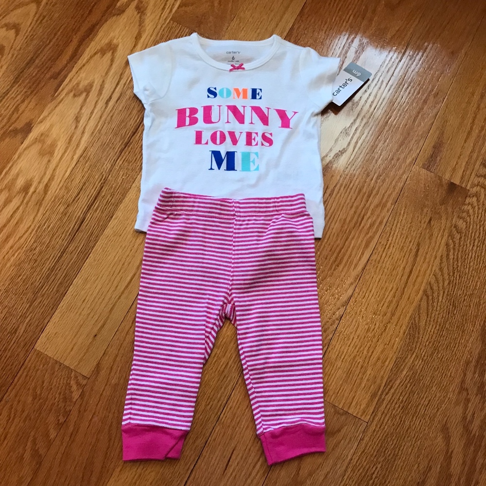 *HOST PICK* Bunny Pajamas for Baby Girl - Picture 2 of 2